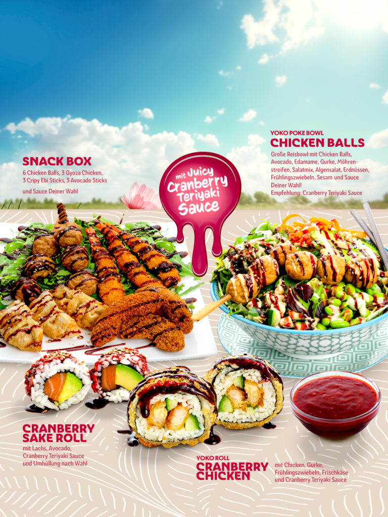 Yoko Sushi Cranberry Teriyaki Aktion Tablet